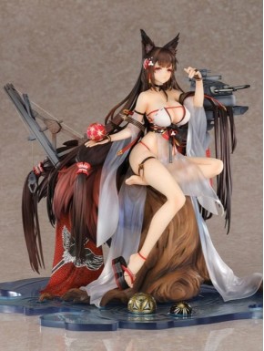 Estatua Amagi Serene Lotus Azur Lane en caja con vitrina