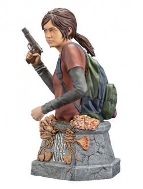Busto de Ellie com pistola de The Last of Us.