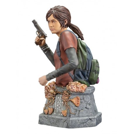 Busto de Ellie com pistola de The Last of Us.