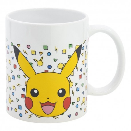 Tasse en céramique Pokémon avec design de confetti et Pikachu