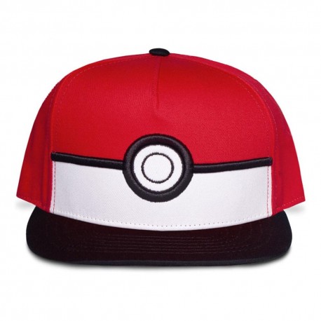 Casquette snapback rouge Pokeball Pokémon