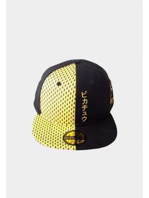 Gorra snapback Pokémon Pikachu en negro y amarillo