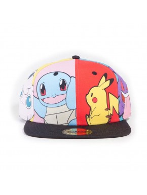 Gorra snapback Pokémon pop art multicolor