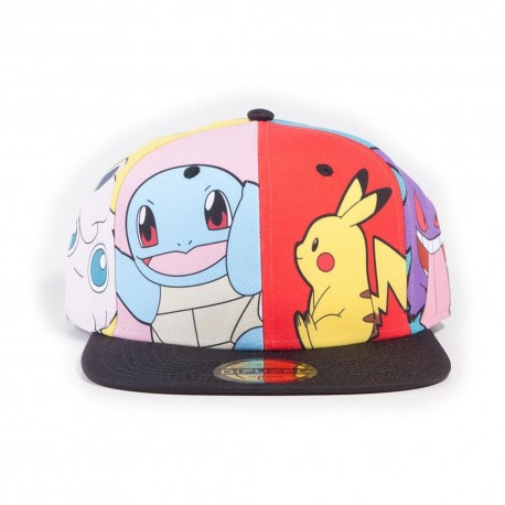 Gorra snapback Pokémon pop art multicolor