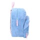 Mochila azul esponjosa de Lilo & Stitch con rostro de Stitch