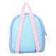 Mochila azul esponjosa de Lilo & Stitch con rostro de Stitch