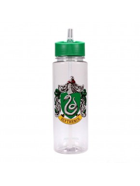 Botella de agua Harry Potter con escudo de Slytherin
