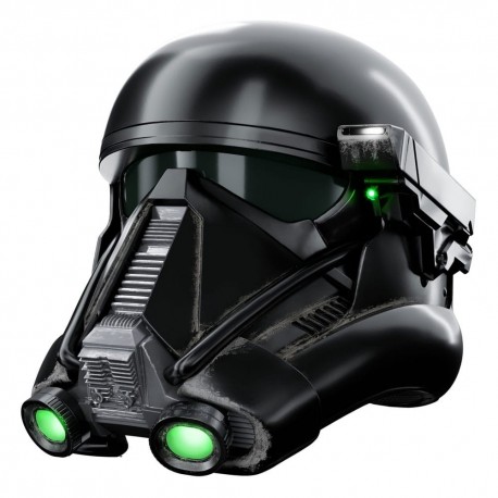 Casco electrónico Imperial Death Trooper de Star Wars con luces verdes