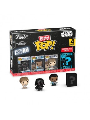 Pack de 4 figuras Bitty POP! Star Wars 2,5 cm