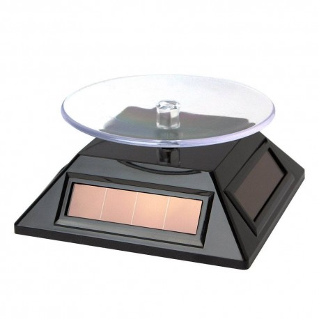 Peana giratoria solar para figuras de 10x10 cm