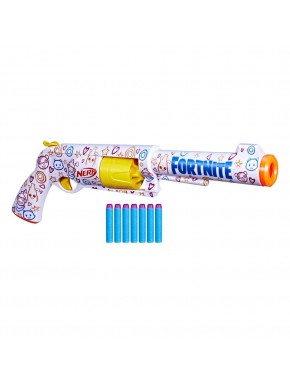 Lanzador Nerf Fortnite Frenz 4 Ever con diseños de personajes