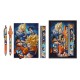 Set de papelería Dragon Ball con bolígrafo, lápiz, goma, regla y cuaderno