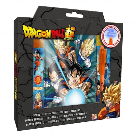 Diario Dragon Ball con bolígrafo mágico y cadena