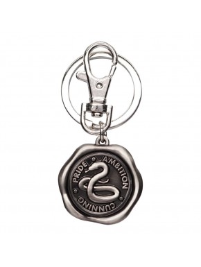 Porte-clés étamé Serpentard Harry Potter avec blason