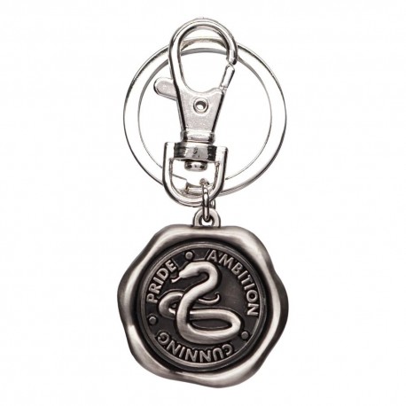 Llavero de estaño Slytherin Harry Potter con escudo