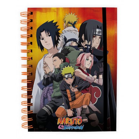 Spiral notebook A5 Naruto Shippuden