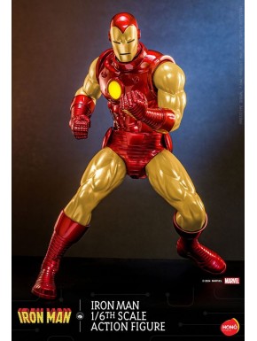 Figura articulada Iron Man 1/6 con LED 32 cm de Hono Studio