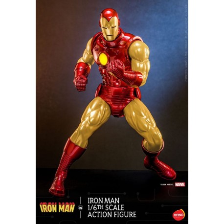 Figura articulada Iron Man 1/6 con LED 32 cm de Hono Studio