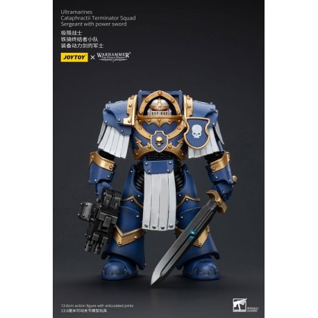 Figura Ultramarines Cataphractii Terminator con espada de 14 cm