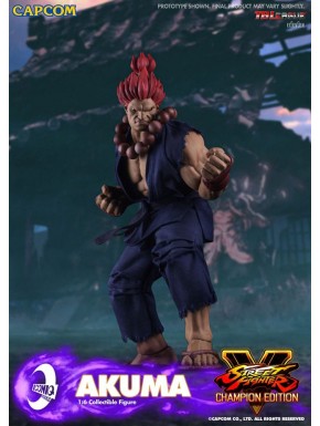 Figura Akuma de 30 cm en acción con efectos morados