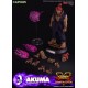 Figura Akuma de 30 cm en acción con efectos morados