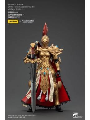 Figura articulada Sisters of Silence de Warhammer 19 cm con armadura dorada