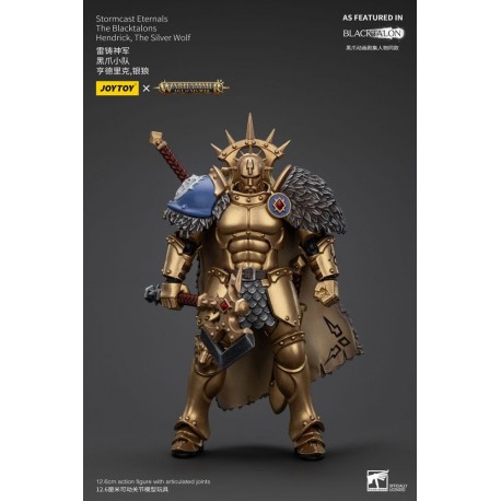 Figura de acción Warhammer Hendrick The Silver Wolf 20 cm