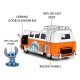 Vehículo 1961 VW Bus Stitch con figura de metal