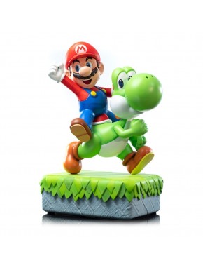 Estatua de Mario montando a Yoshi de 48 cm