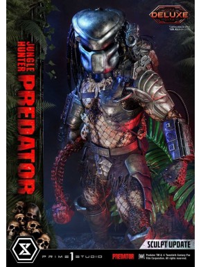 Estatua Predator 1/3 Jungle Hunter Deluxe con cabezas intercambiables