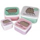 Conjunto de 4 marmitas do gato Pusheen