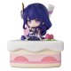 Figura chibi Raiden Shogun Genshin Impact en pastel