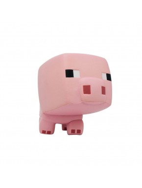 Figura antiestrés cerdo Minecraft de espuma 15 cm