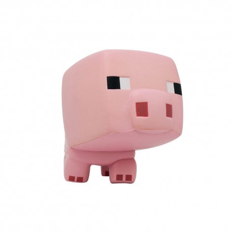 Figura antiestrés cerdo Minecraft de espuma 15 cm