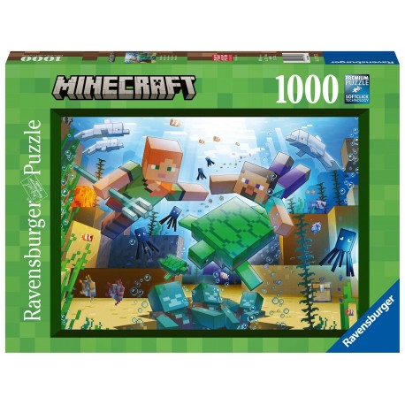 Caja de puzzle Minecraft mosaic 1000 piezas