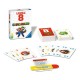 Caja y cartas del juego Level 8 de Super Mario