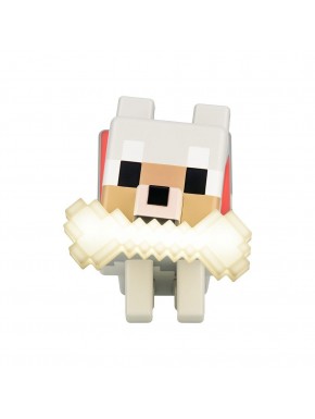Lámpara Wolf de Minecraft con hueso luminoso