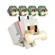 Lámpara Wolf de Minecraft con hueso luminoso