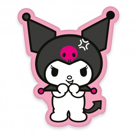 Almofada Kuromi Sanrio 36 cm sorridente
