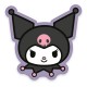 Almofada Kuromi Sanrio 36 cm em preto e roxo