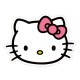 Almohada Sanrio Hello Kitty de 36 cm con lazo rosa