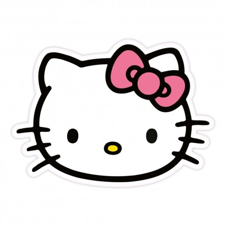 Almohada Sanrio Hello Kitty de 36 cm con lazo rosa