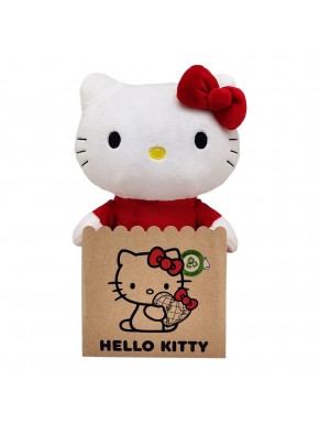 Peluche Hello Kitty con vestido rojo de Sanrio