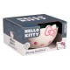 Cuenco de Hello Kitty blanco y rosa