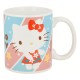 Caneca de cerâmica Hello Kitty com vestido vermelho