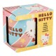 Caneca de cerâmica Hello Kitty com vestido vermelho