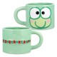 Tasse verte en céramique Sanrio Keroppi avec design de visage.