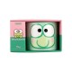 Tasse verte en céramique Sanrio Keroppi avec design de visage.