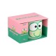 Tasse verte en céramique Sanrio Keroppi avec design de visage.