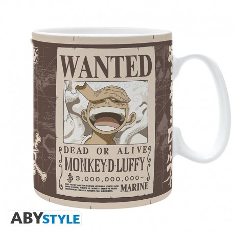 Mug en céramique One Piece Luffy Wanted 460 ml